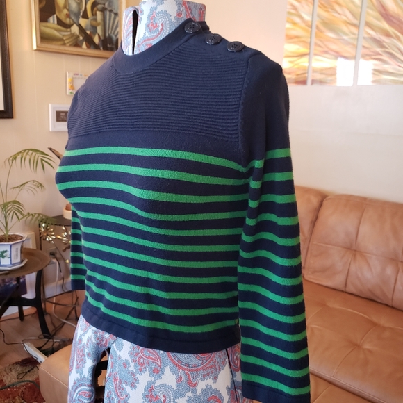 Forever 21 Sweater Nautical Buttons NWOT S… - Picture 2 of 6